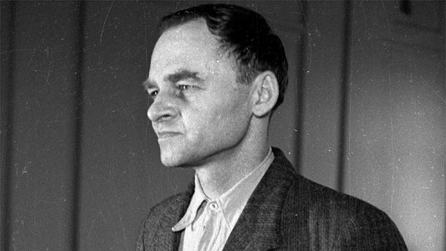 Witold Pilecki w trakcie składania zeznań przed Wojskowym Sądem Rejonowym w Warszawie. 3 marca 1948 r.