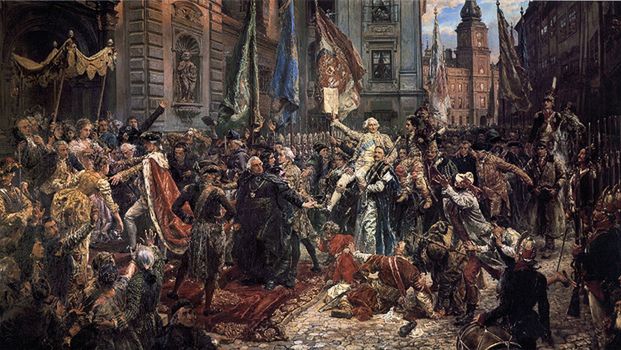 Obraz Jana Matejki z 1891 r. "Konstytucja 3 Maja 1791 roku"