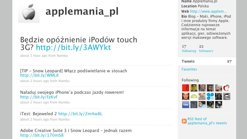 Applemania na Twitterze 1
