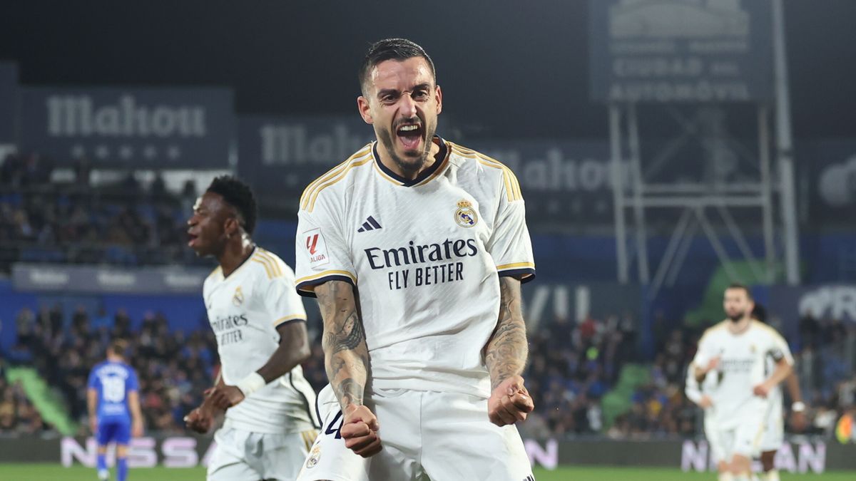 PAP/EPA / Kiko Huesca / Na zdjęciu: Joselu zapewnił Realowi Madryt wyjazdowe zwycięstwo z Getafe