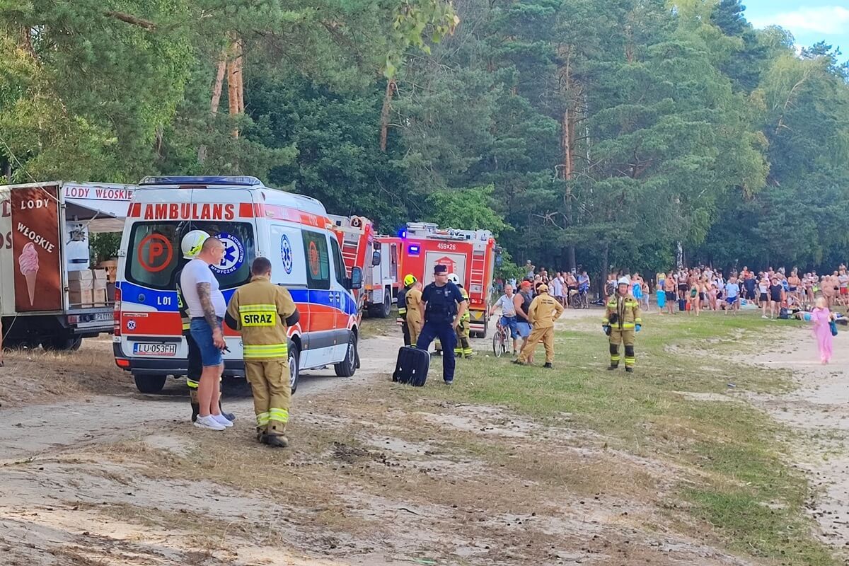 Akcja ratunkowa na jeziorze Piaseczno