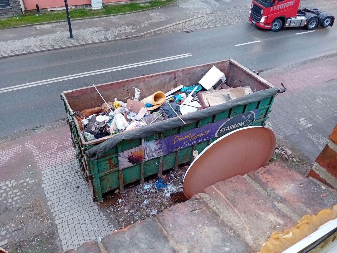 Podpalona kamienica, Starogard Gdański