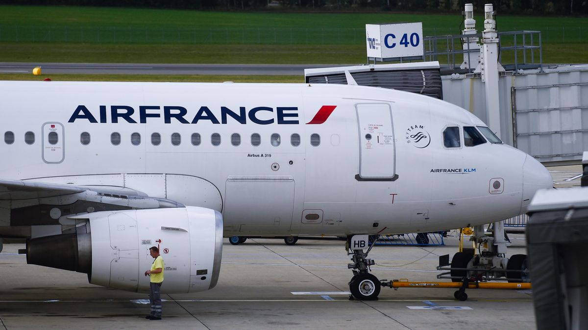 VIENNA, AUSTRIA - 2019/09/30: Air France Airbus A319 aircraft seen at the Vienna International Airport. (Photo by Omar Marques/SOPA Images/LightRocket via Getty Images)
