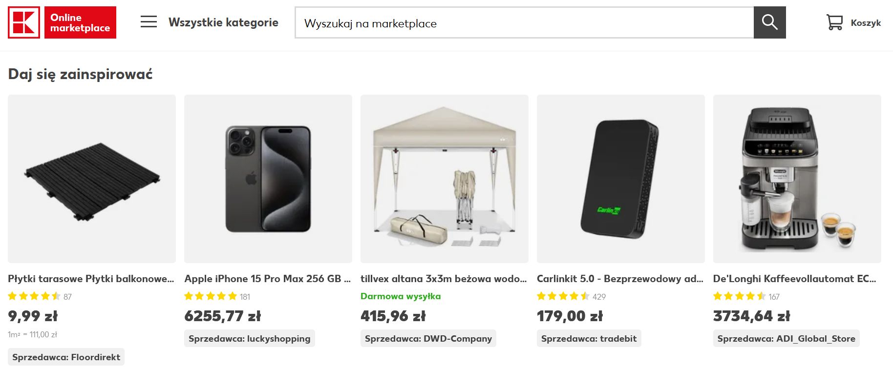 Oferta Kaufland Marketplace
