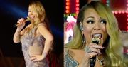 Mariah Carey śpiewa w obcisłej sukience