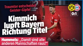 Bundesliga. Niemieckie media po meczu Borussia - Bayern. Kimmich prowadzi zespół do mistrzostwa
