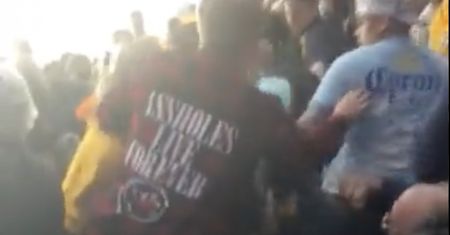 Wielka awantura na trybunach. Seniorka zdobyła serca internautów