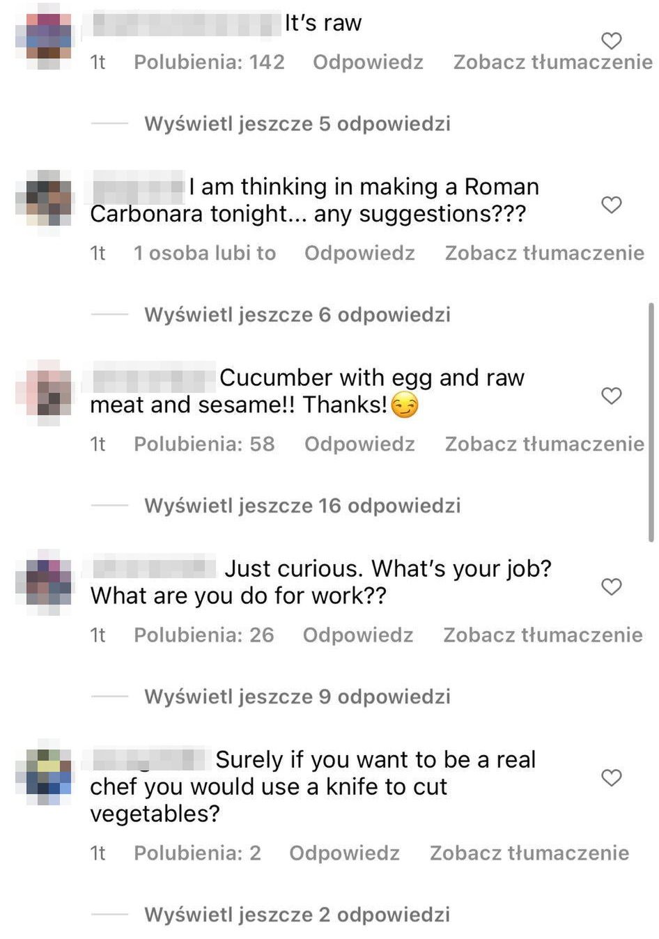 Komentarze pod filmikiem Brooklyna Beckhama