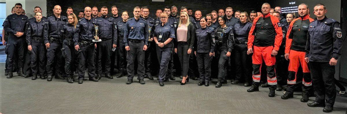 Eliminacje wojewódzkie policjantów z udzielania pierwszej pomocy odbyły się w Krakowie.