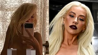 NAGA i "upiorna" Christina Aguilera wyłania się z wanny. Cukierek albo psikus? (FOTO)