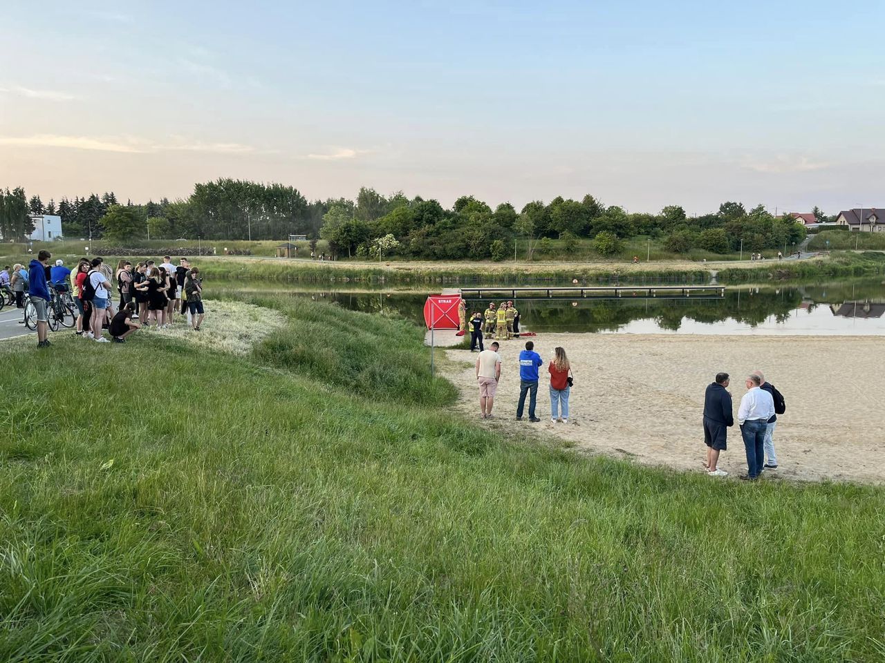 Dramatyczne wydarzenia nad zalewem w Skierniewicach 