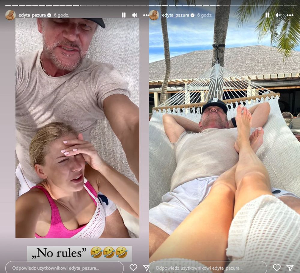 Edyta i Cezary Pazurowie wypoczywają na Malediwach