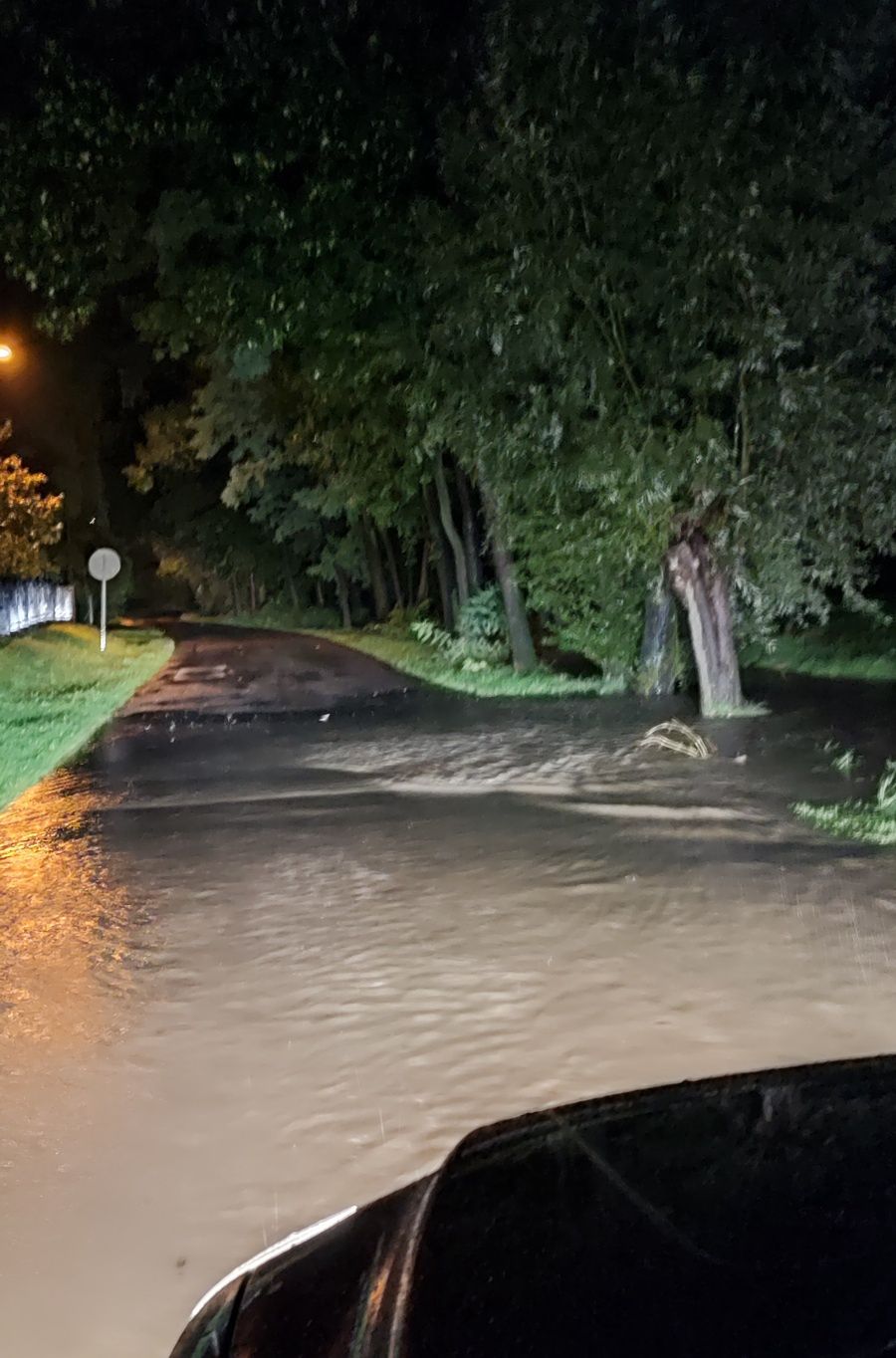 Śląskie. Wiele potoków zamieniło się w rwące rzeki.