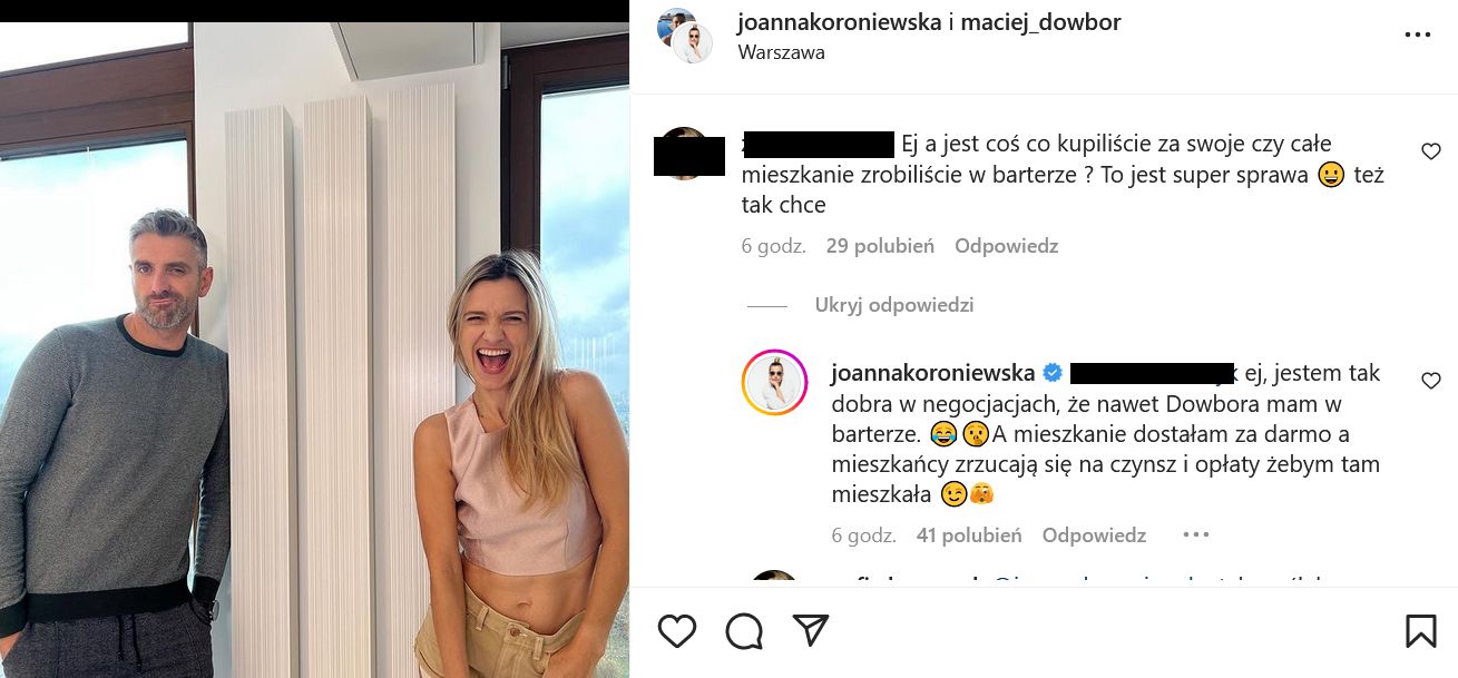 Grzejnik w mieszkaniu Koroniewskiej i Dowbora zainteresował internautów