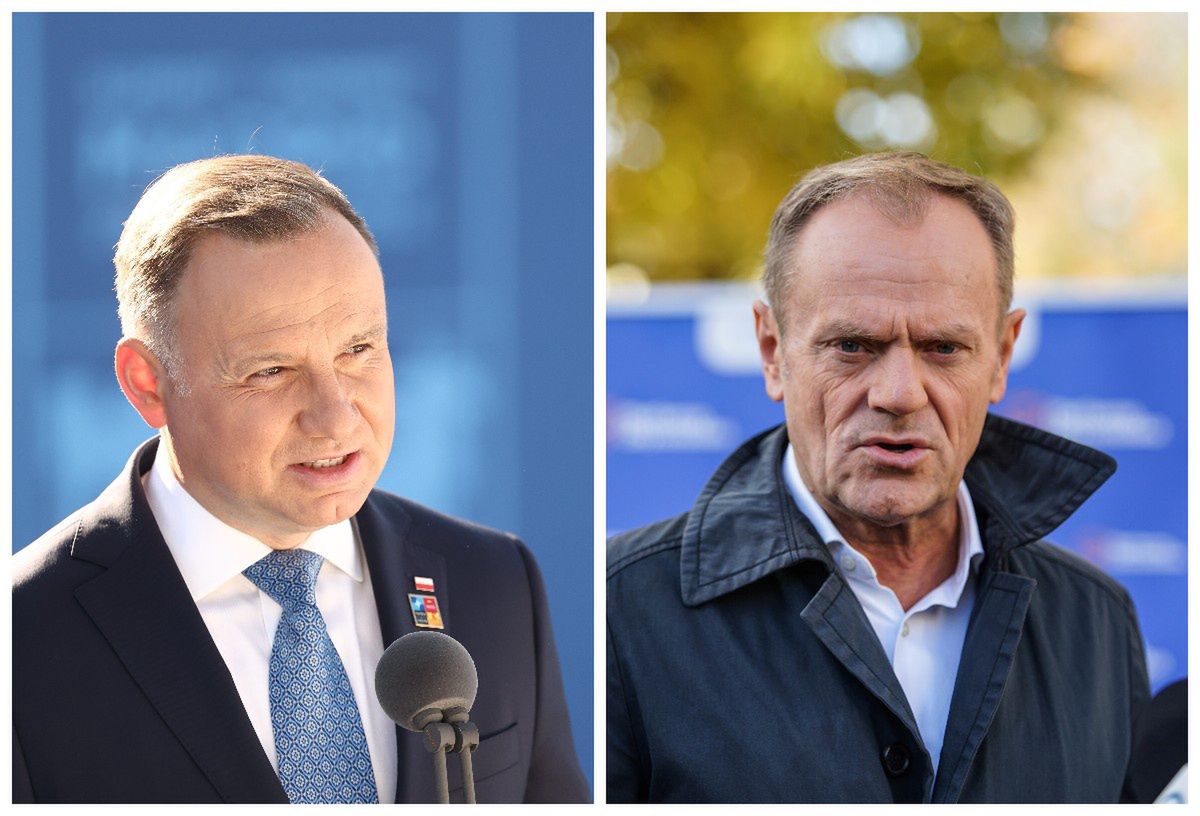 Na zdjęciu Andrzej Duda i Donald Tusk