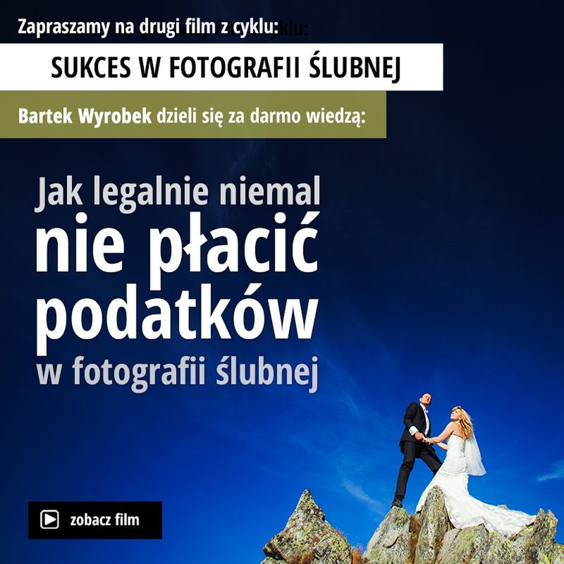 Jak legalnie niemal nie płacić podatków w fotografii ślubnej? 2