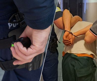 Tłum rzucił się na policjantów. Funkcjonariusz wyjął broń