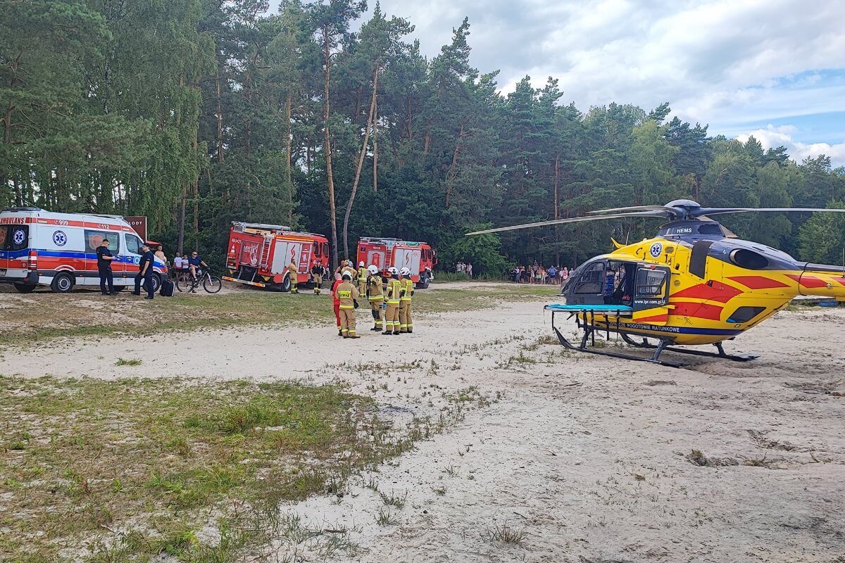 Akcja ratunkowa na jeziorze Piaseczno
