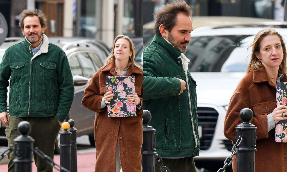 Lara Gessler i Piotr Szeląg na spacerze