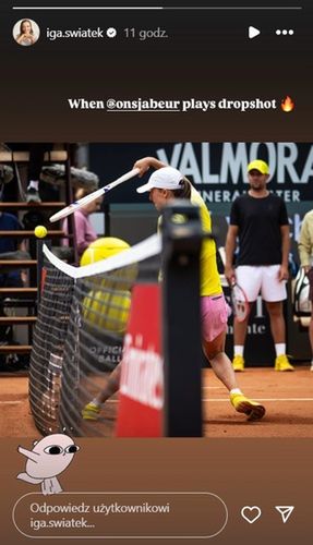 Instastories Igi Świątek