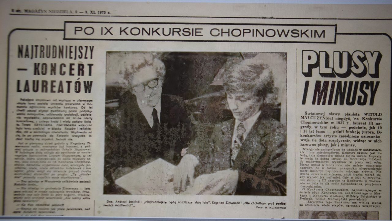 50 lat temu chłopak z Zabrza wygrał Konkurs Chopinowski. "Zdawało się, że to sam Fryderyk rusza na podbój świata"