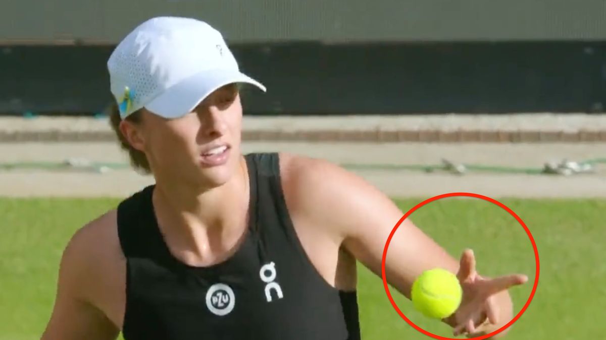 Twitter / TT/WTA / Na zdjęciu: Iga Świątek po wygranym meczu z Jil Teichmann.