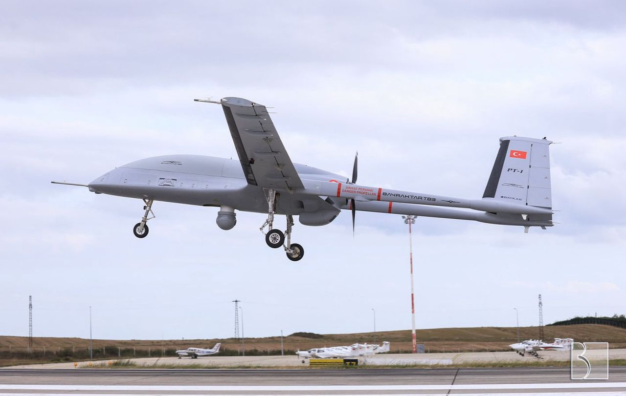 Bayraktar TB3 during its first flight