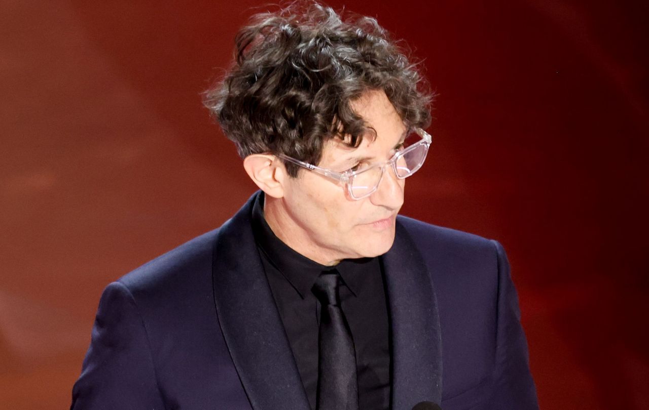 Oscars 2024: Jonathan Glazer during the speech at the gala