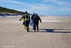 Zwłoki na plaży w Łebie. Niewykluczone, że to ofiara orkanu Otto