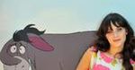 Zooey Deschanel na planie z Willisem, Murrayem, McBridem i Caanem