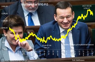 WIG PiS najlepszą inwestycją. Spółki państwowe od wyborów biją rekordy