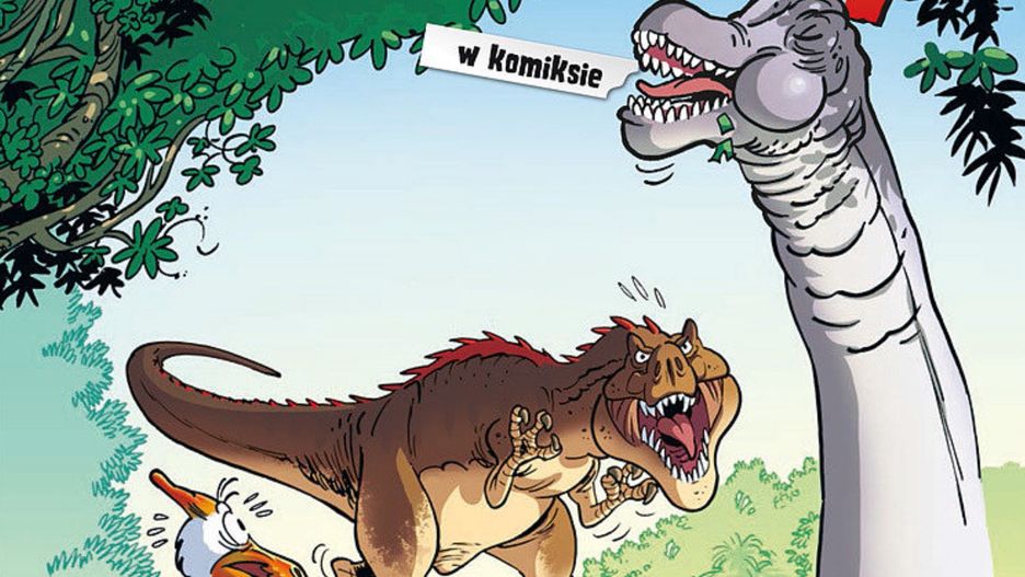 "Dinozaury w komiksie", tom 3, scenariusz Arnaud Plumeri, rysunki Bloz
