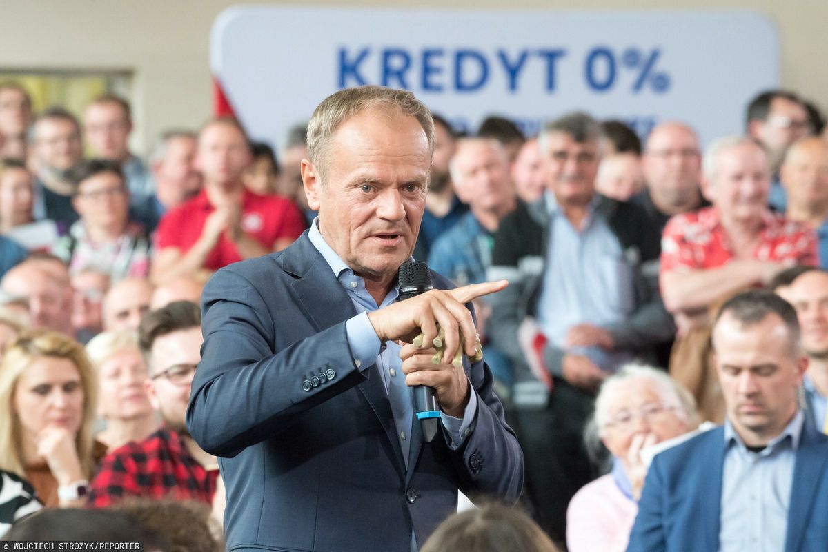 Donald Tusk zapowiedział "Kredyt zero procent" w maju 2023 roku 