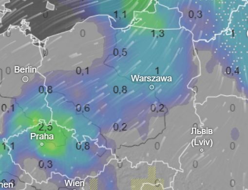 Tydzień przed Bożym Narodzeniem będzie deszczowy. Prognoza na 19 grudnia