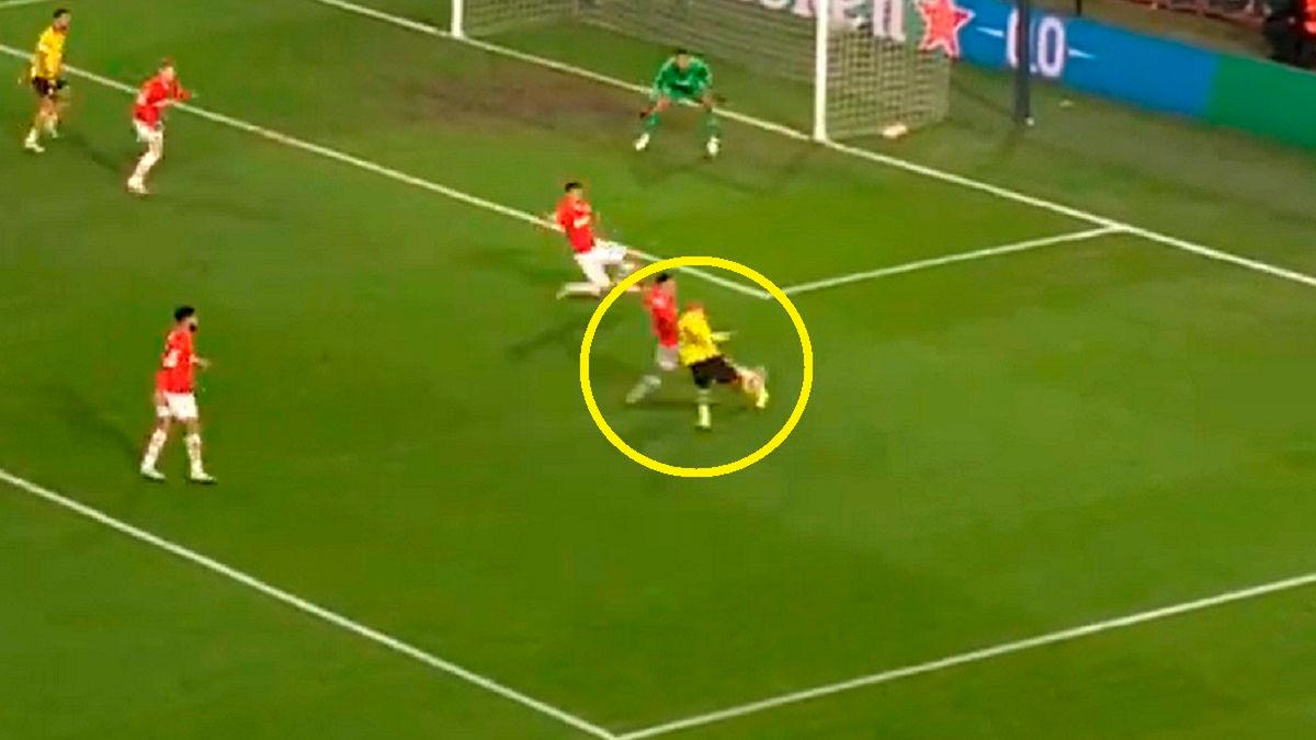 Twitter / Polsat Sport / Na zdjęciu: strzał Malena