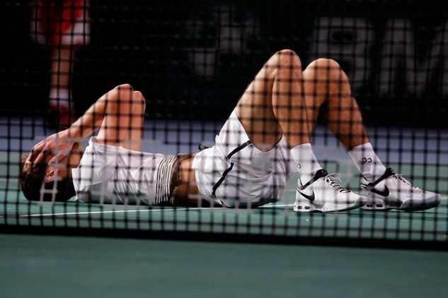 Jerzy Janowicz odniósł w Paryżu wielki sukces (foto: Getty Images/Dean Mouhtaropoulos)