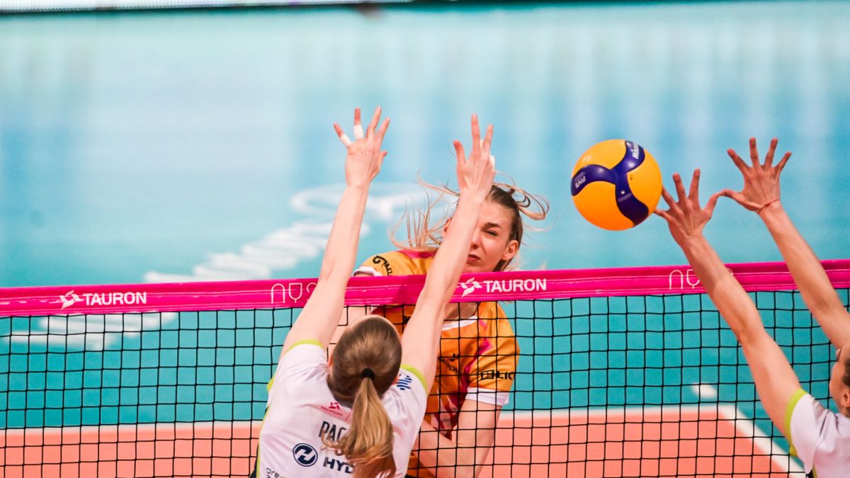 Materiały prasowe / tauronliga.pl / Piotr Sumara / Na zdjęciu: atakuje Marta Orzyłowska