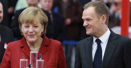 Tusk i Merkel otworzyli polskie stoisko na CeBIT