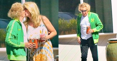 Całuśny Rod Stewart publicznie okazuje czułości młodszej o 26 LAT żonie