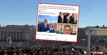 "Afera zdjęciowa" na pogrzebie papieża. Już nie tylko Hołownia