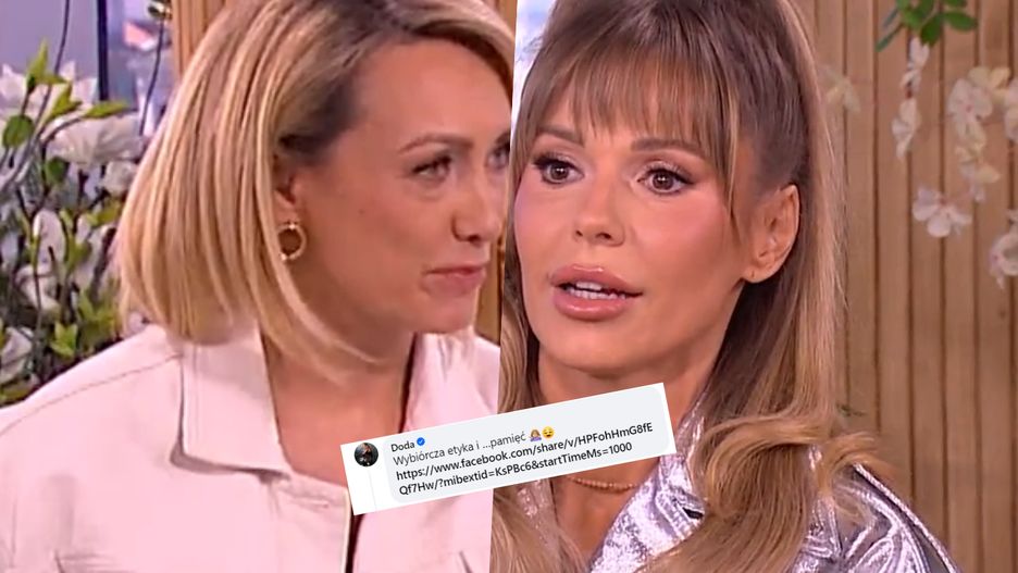 Doda dosadnie odpowiedziała Annie Kalczyńskiej. Zarzuciła prezenterce "wybiórczą etykę"