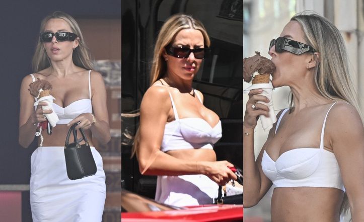 Ewa Chodakowska uskutecznia wypad na lody