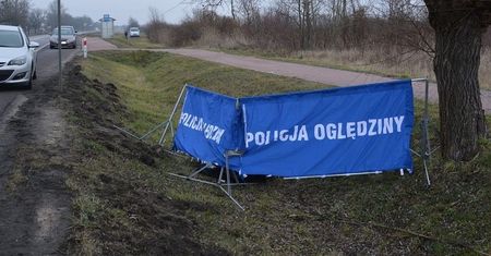Zwłoki kobiety w rowie przy drodze krajowej nr 12. Policja szuka sprawcy potrącenia