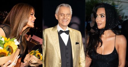 Kim Kardashian razem z Khloe przybyły na jubileuszowy koncert Andrei Bocellego w ŚMIAŁYCH kreacjach. Zbyt dużo odkryły? (ZDJĘCIA)