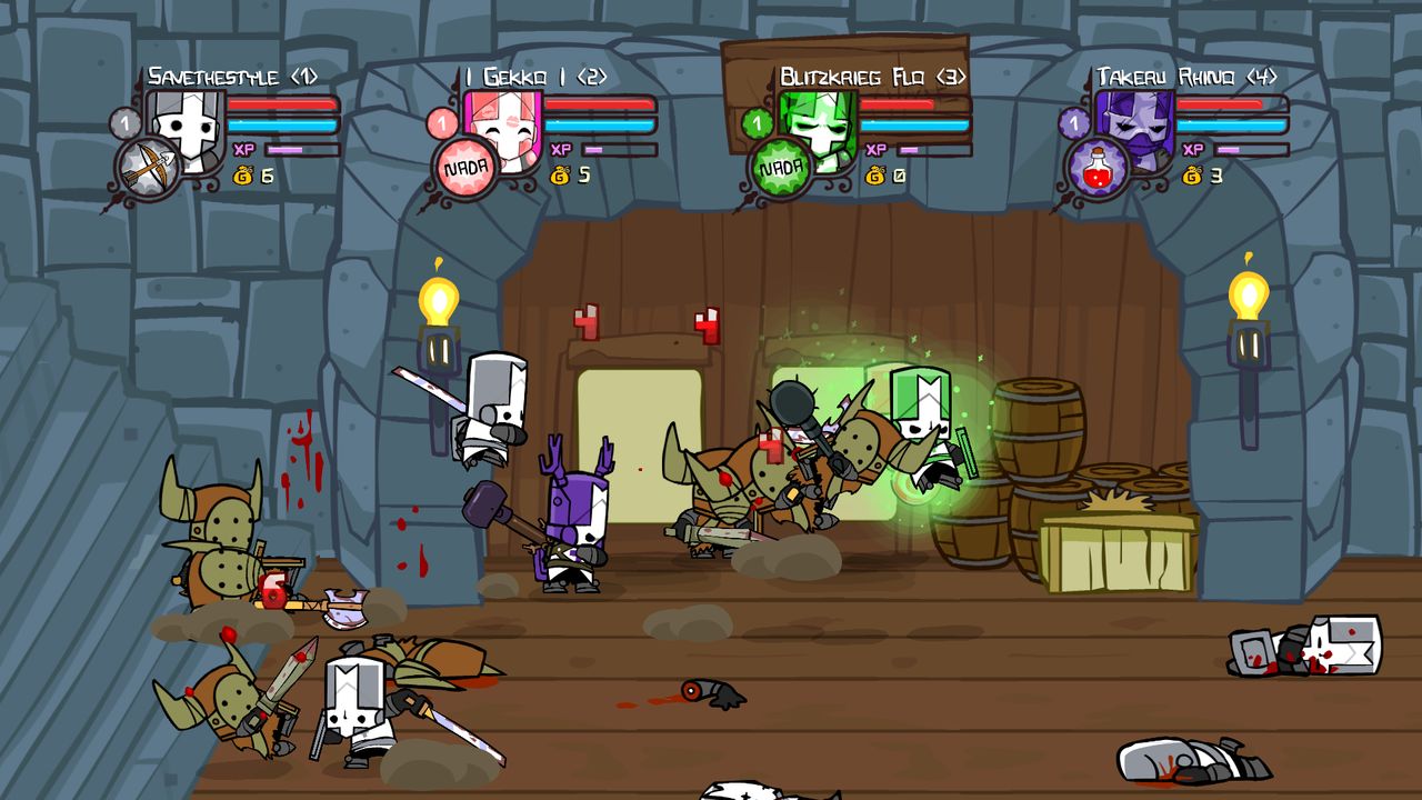 Castle Crashers, które zaczynało jako tytuł Flash, fot. Xbox DVR