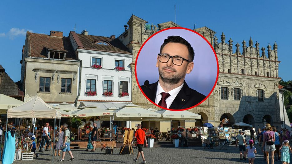Policja odwiedziła w piątek siedzibę firmy w Kazimierzu Dolnym, która miała drukować banery Daniela Obajtka