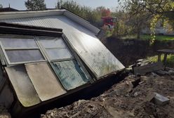 Katastrofa budowlana w Karczemkach. Osunął się jeden z domków działkowych