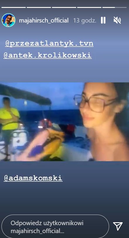 Maja Hirsch policzkuje Antka Królikowskiego