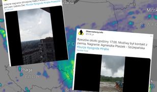 Trąba powietrzna nad Rzeszowem! Nagrania mrożą krew w żyłach