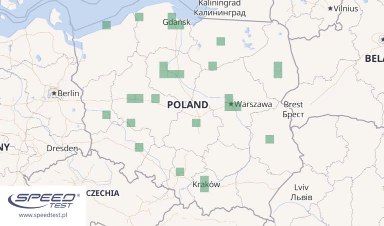 Lokalizacja ostatnich testów internetu 5G powyżej 400 Mb/s